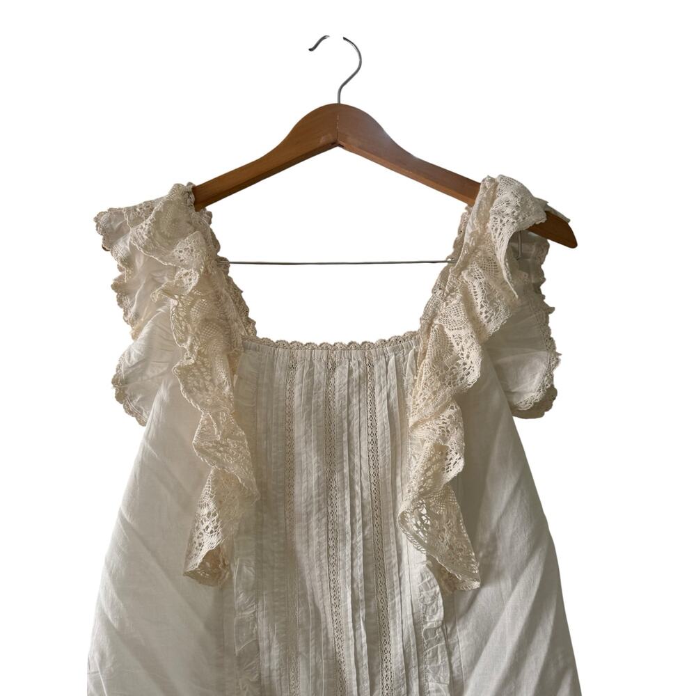 Sézane “Lexi” lace ruffle blouse - Picture 6 of 7
